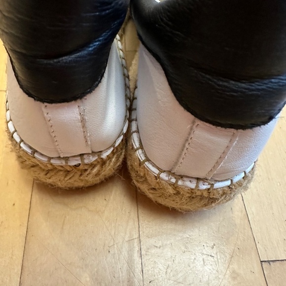 The Shoe Box white espadrille platform sneaker, 9, CB2328 - Picture 5 of 6